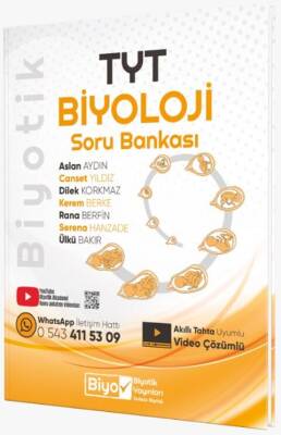 Biyotik Yayınları TYT Biyoloji Biyotik Soru Bankası - 1